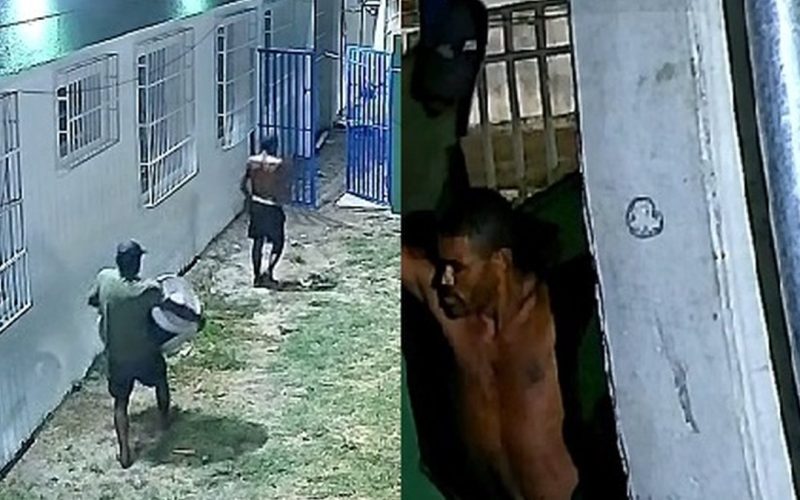 Polícia divulga imagens de suspeitos de furtar equipamentos de escola em Maceió