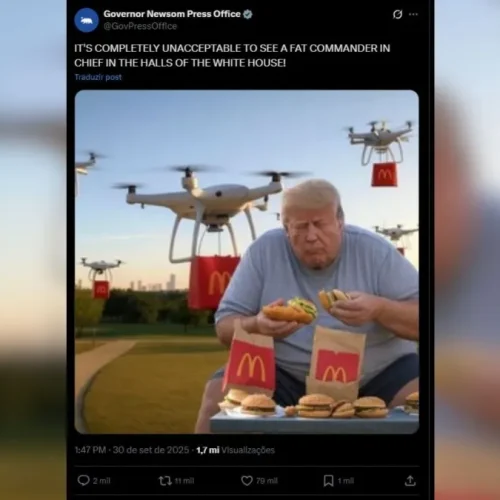 Governador da Califórnia ironiza Trump após fala sobre “generais gordos”