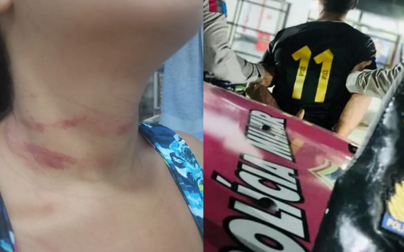 Homem agride ex-esposa e filhas, ateia fogo em colchão e é preso no Rio Novo