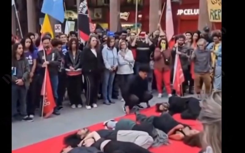 universitários realizaram protesto contra a megaoperação da polícia no Rio de Janeiro