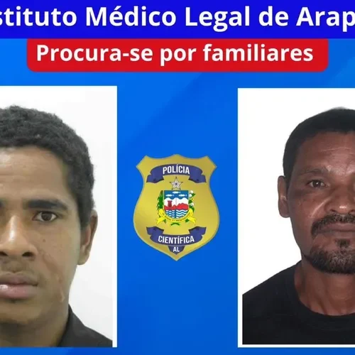 IML de Arapiraca procura familiares de dois homens para liberação de corpos
