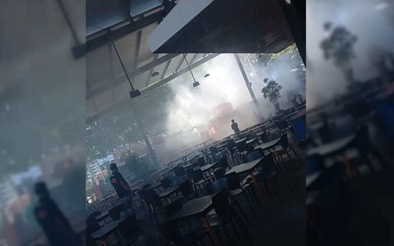 Food truck pega fogo em food park na Jatiúca, em Maceió