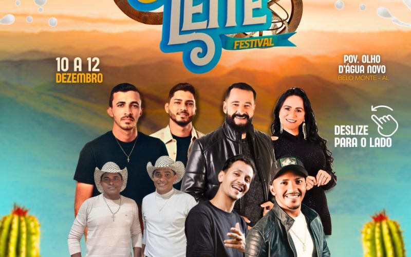 Prefeitura anuncia atrações do AgroLeite 2025, que movimenta Belo Monte de 10 a 12 de dezembro