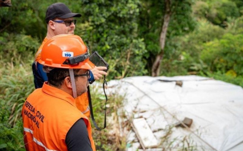 Bairros de Maceió mapeados em áreas de risco devem receber vistorias técnicas em maio
