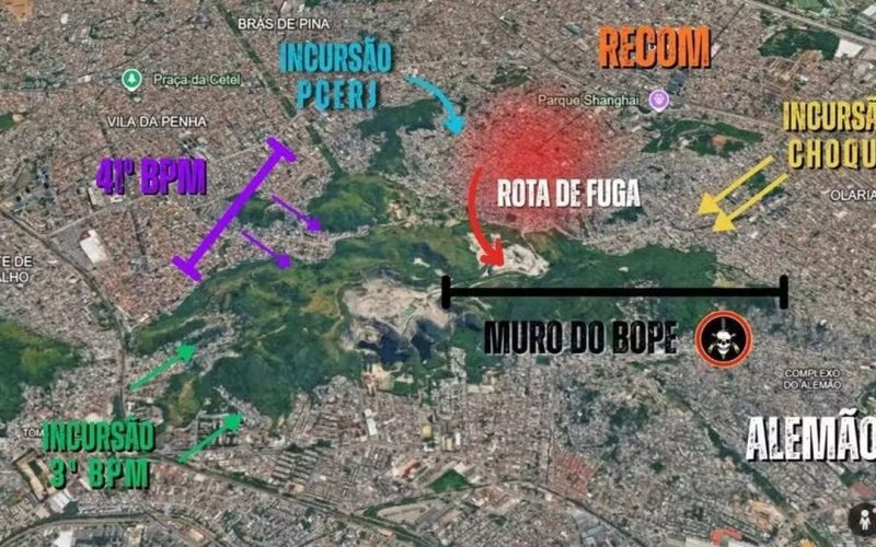 Polícia montou “muro do Bope” para encurralar traficantes durante megaoperação no Rio