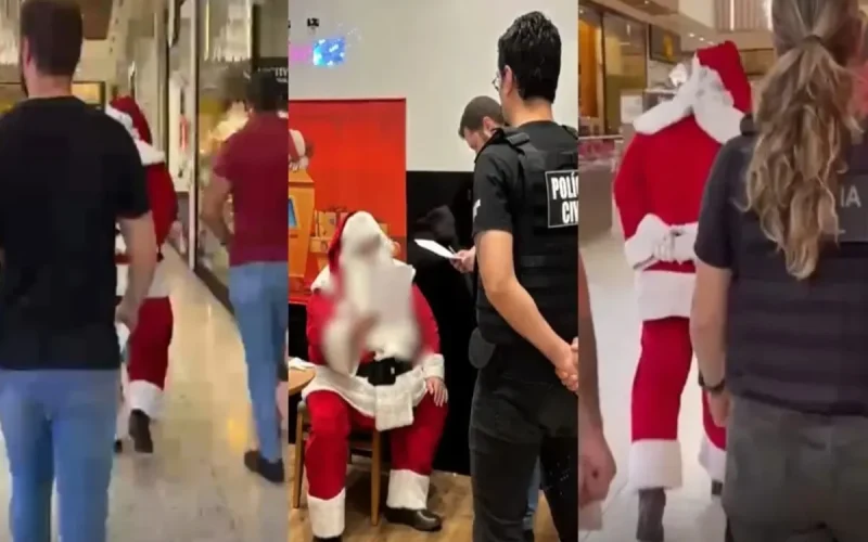 Papai Noel é preso por estupro de vulnerável enquanto trabalhava em shopping