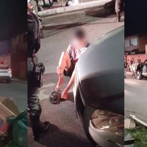 Adolescentes em moto roubada são perseguidos pela polícia e sofrem acidente no bairro do Benedito Bentes