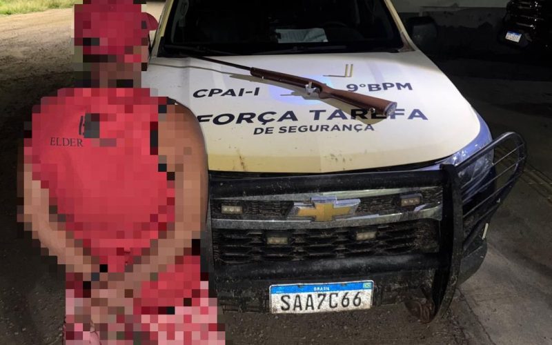 Homem é preso após atirar contra casa e ameaçar vítima no Sertão