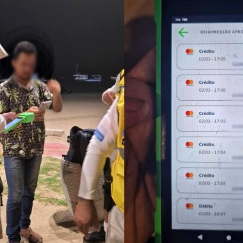 Ambulante é preso após gastar R$ 700 com cartão perdido na orla de Maceió