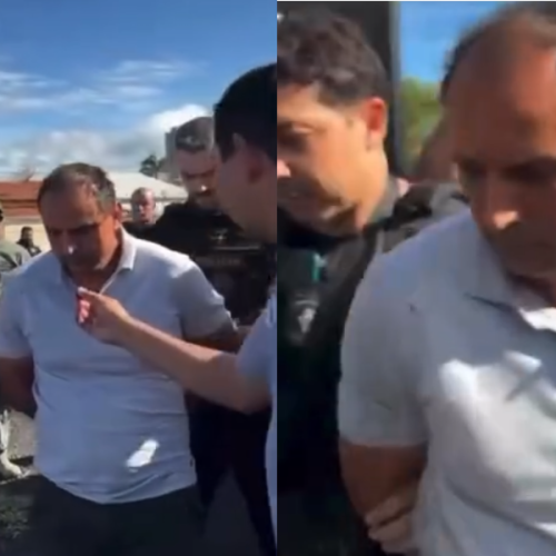 Preso por morte de corretora, síndico é levado à delegacia e não responde perguntas