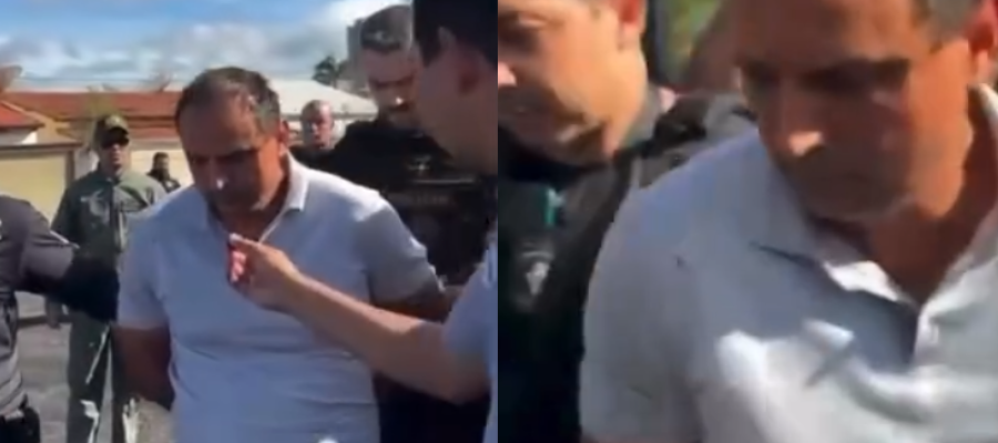 Preso por morte de corretora, síndico é levado à delegacia e não responde perguntas