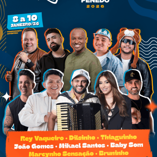 Penedo Revela atrações da festa do Bom Jesus dos Navegantes 2026